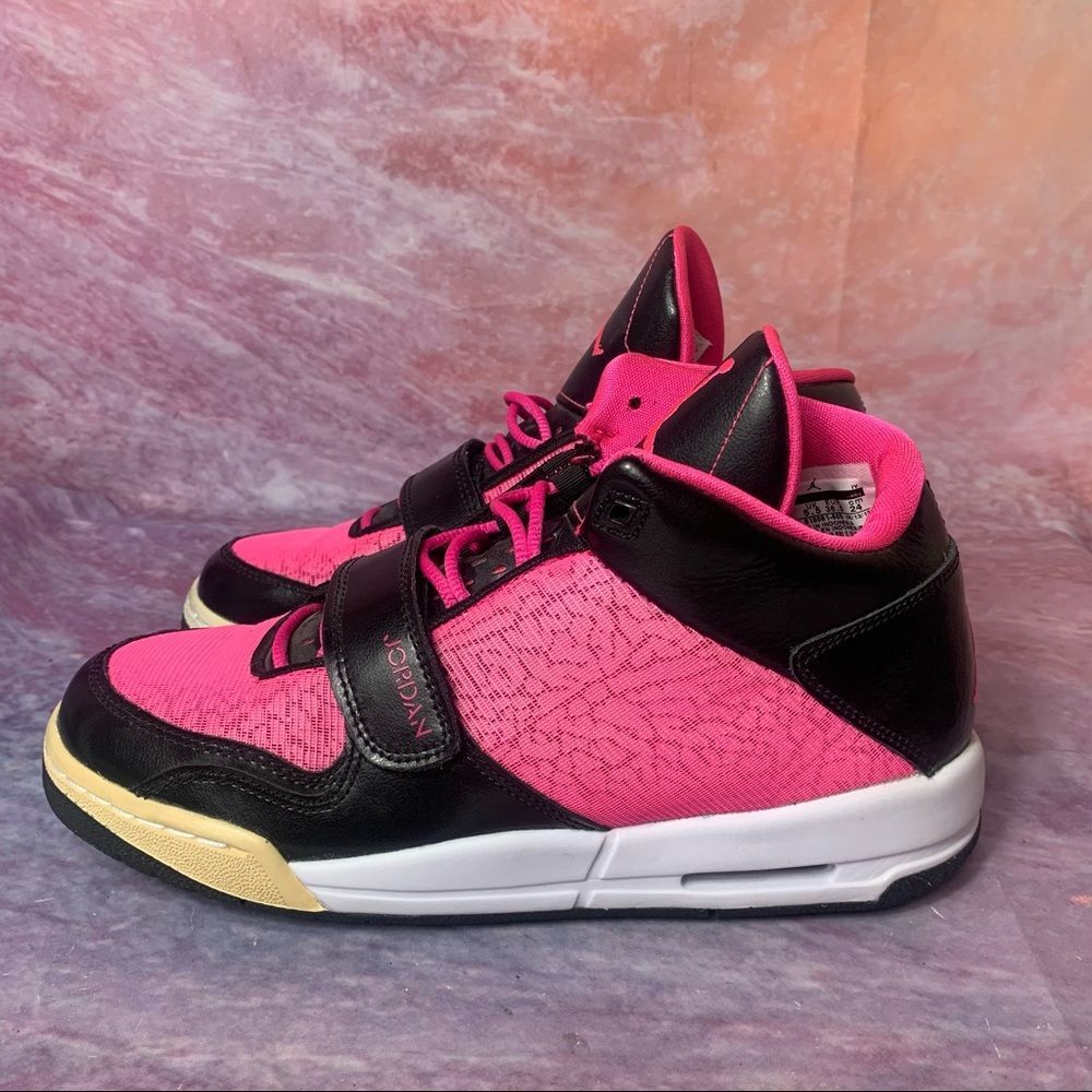 Nike Air Jordan Flight Club 90's Pink Foil sneakers size 6Y Women’s 7.5 Shoes
